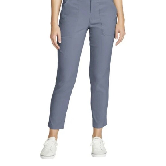 NWT Eddie Bauer Women's Horizon Straight Anke Pants Blue Size 6 - Picture 4 of 6